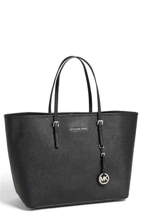 michael kors lana tote silver|michael kors medium black silver.